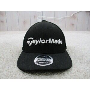 TaylorMade Hat Cap Snap Back Black White TP5 M5 Golfer Golf New Era Mens